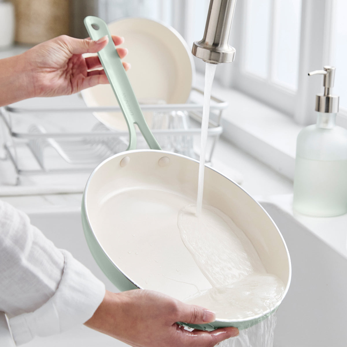 Nova Gallery Ceramic Nonstick 12" Frypan | Pistachio - Image 9
