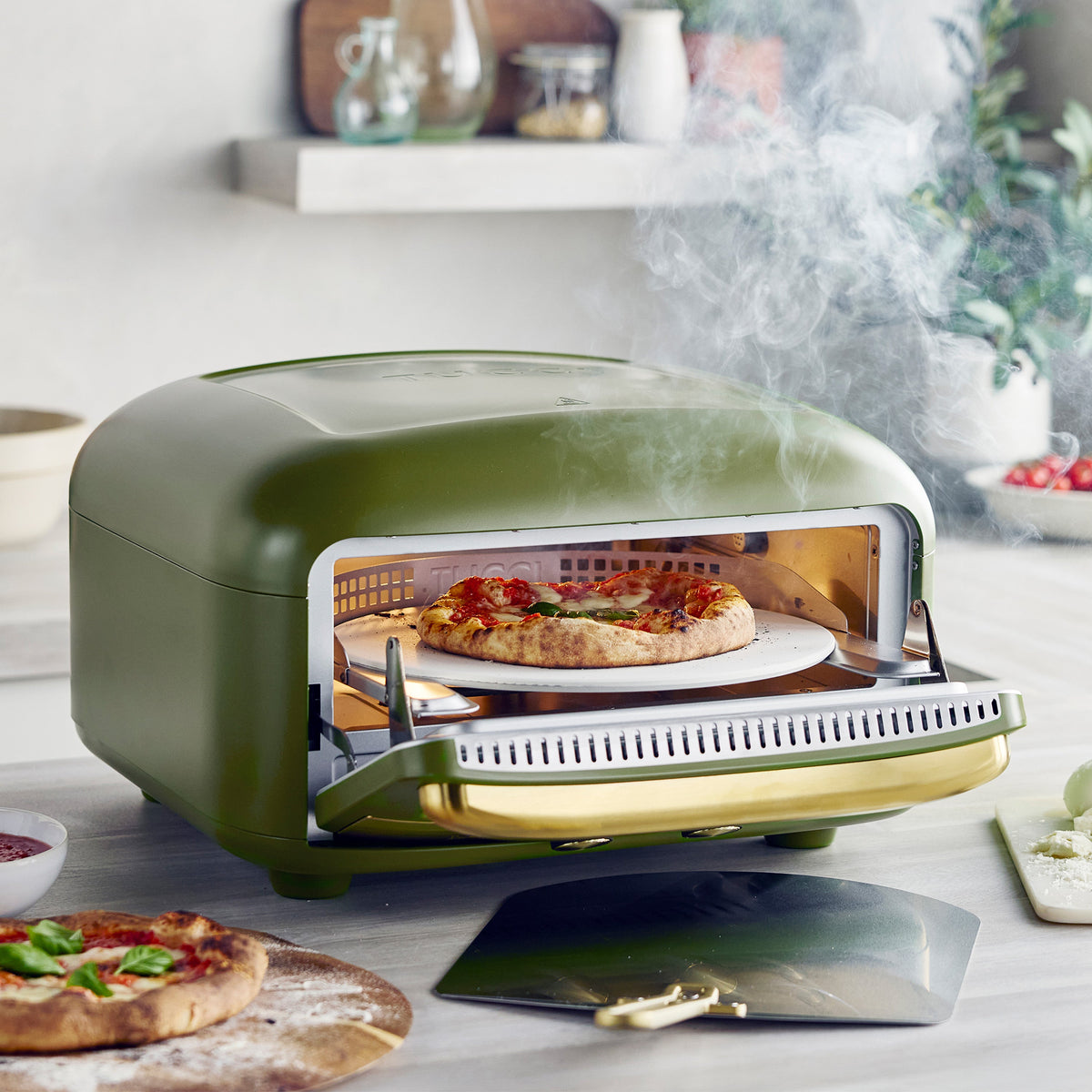 Stanley Tucci™ Indoor and Outdoor Pizza Oven | Tuscan Olive - Image 5