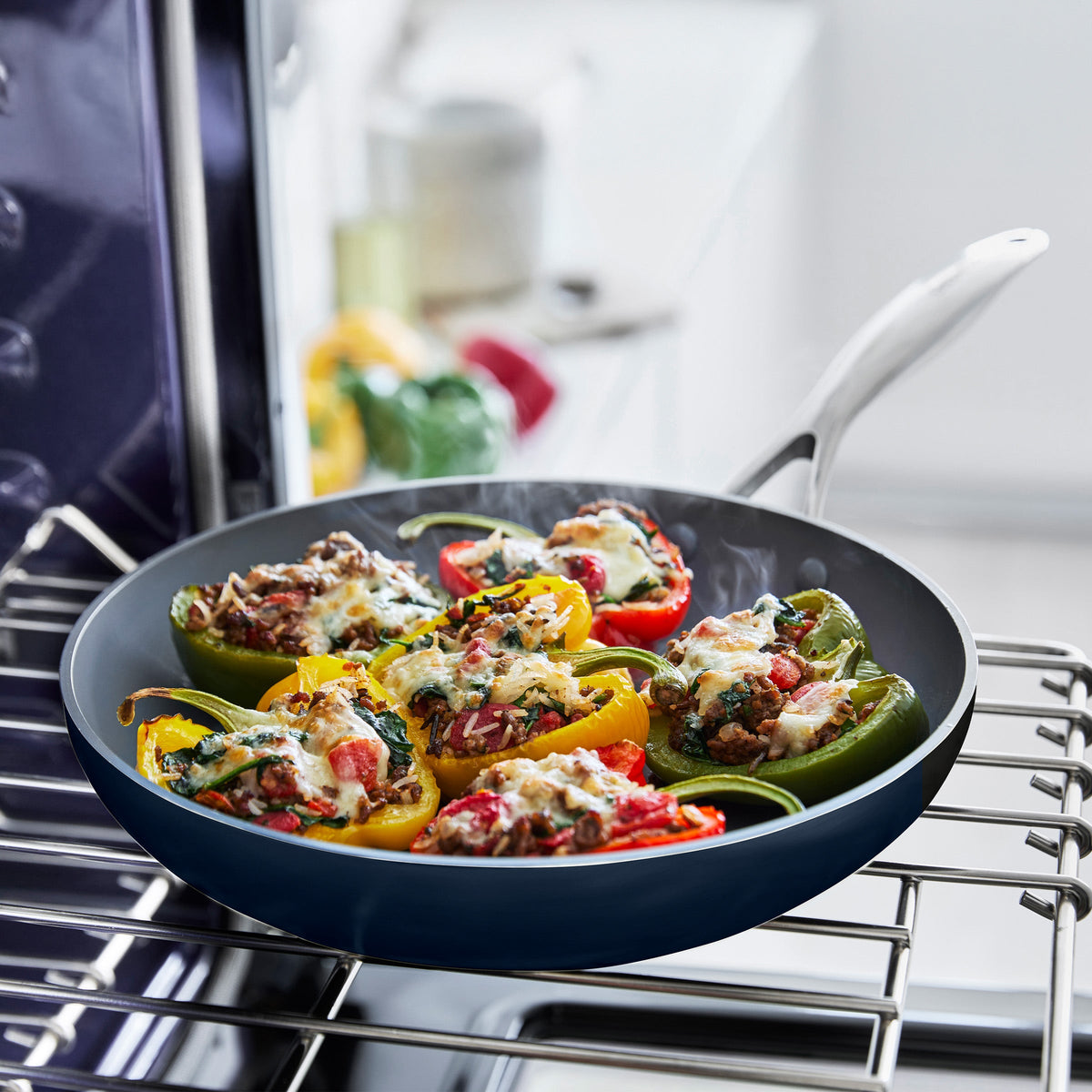 Valencia Pro Ceramic Nonstick 9.5" and 11" Frypan Set | Twilight - Image 6