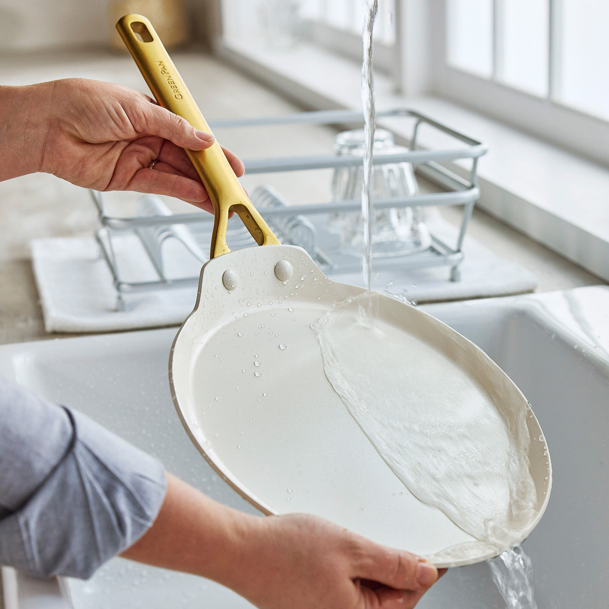 Reserve Pro Ceramic Nonstick 10" Crepe Pan | Cream - Image 9