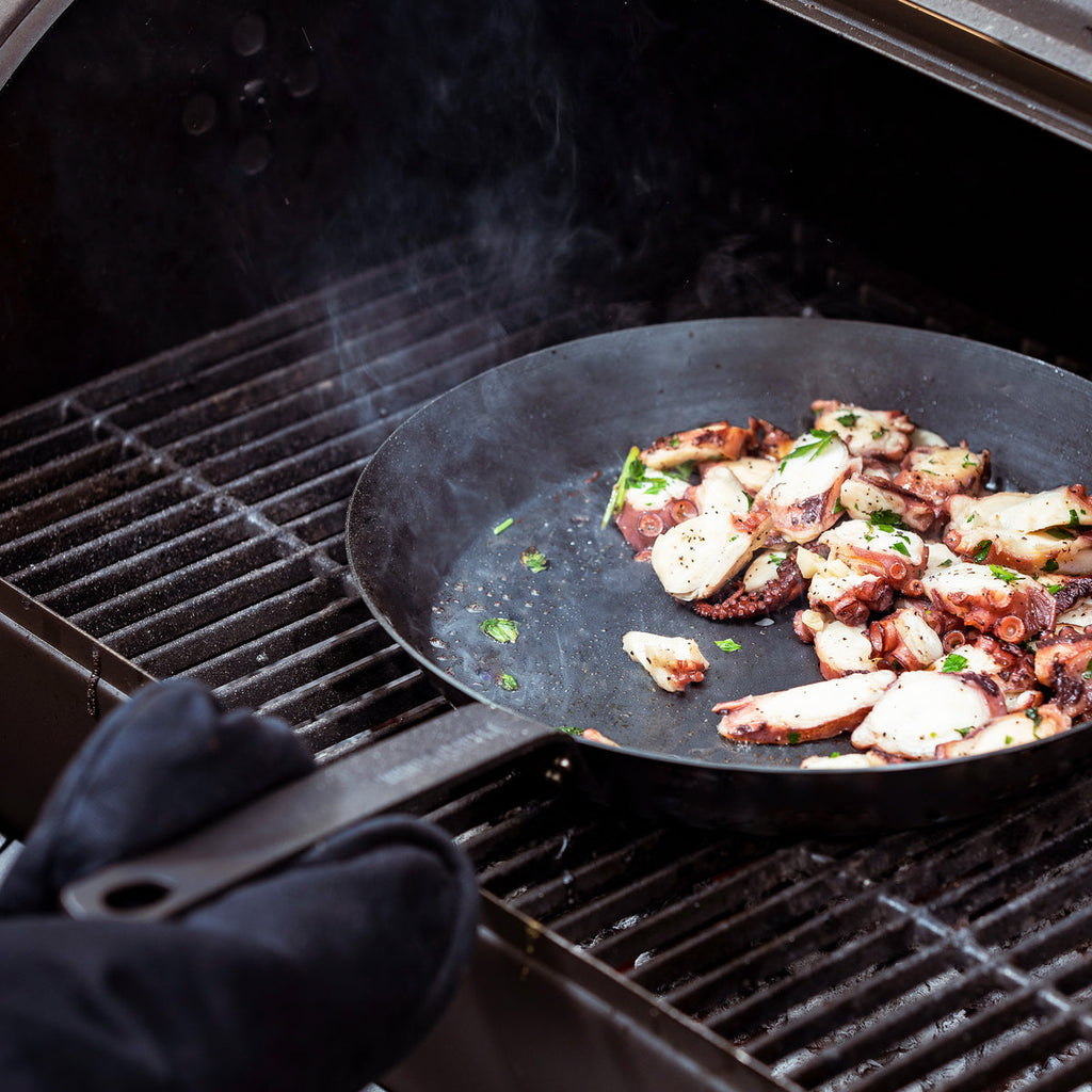 Merten & Storck Carbon Steel 8", 10" and 12" Frypan Set - Image 7