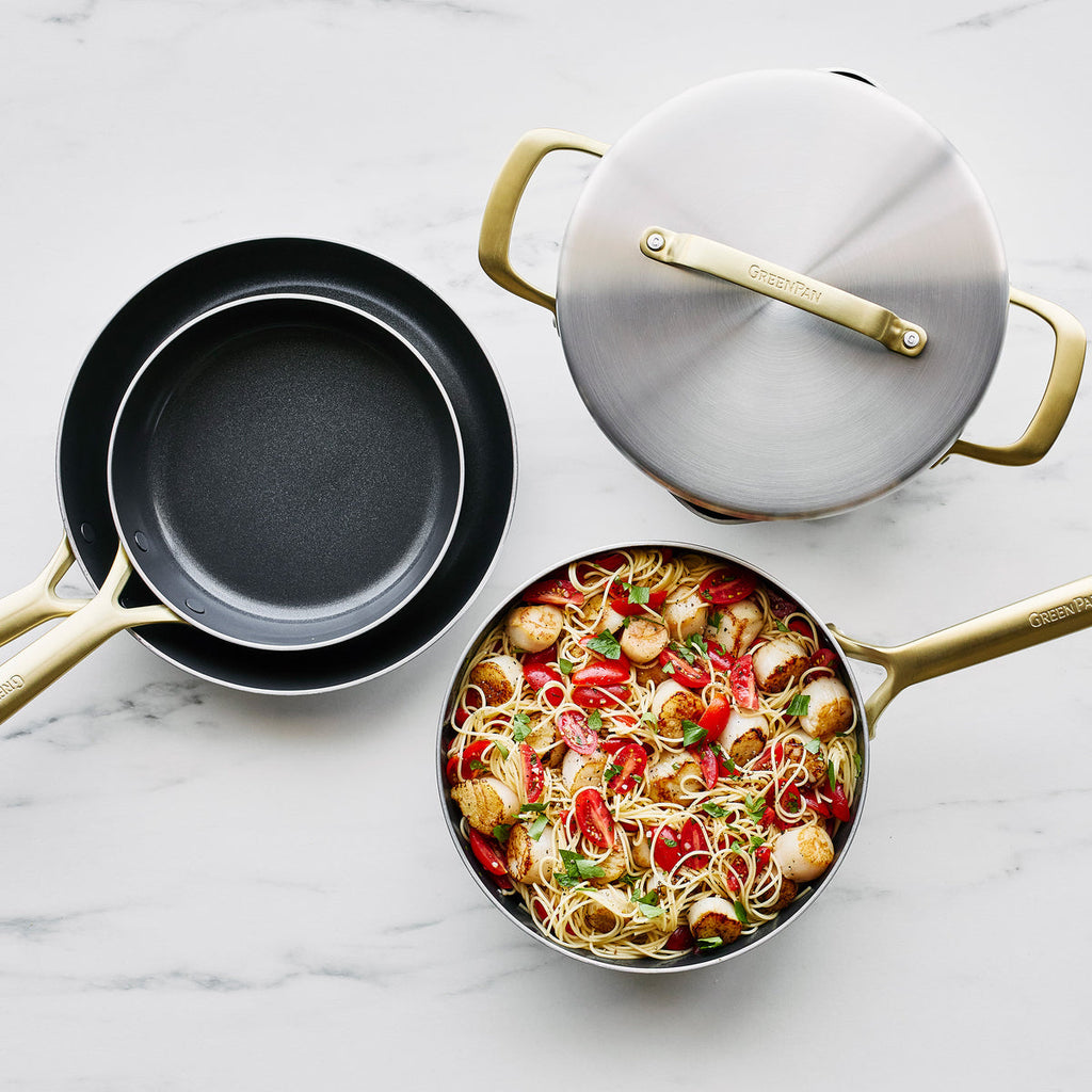 GP5 Stainless Steel 10-Piece Cookware Set | Champagne Handles - Image 6