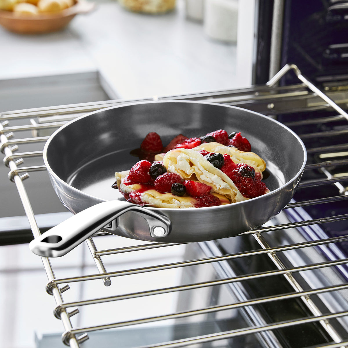 GP5 Stainless Steel 8" Frypan | Mirror Handle - Image 4