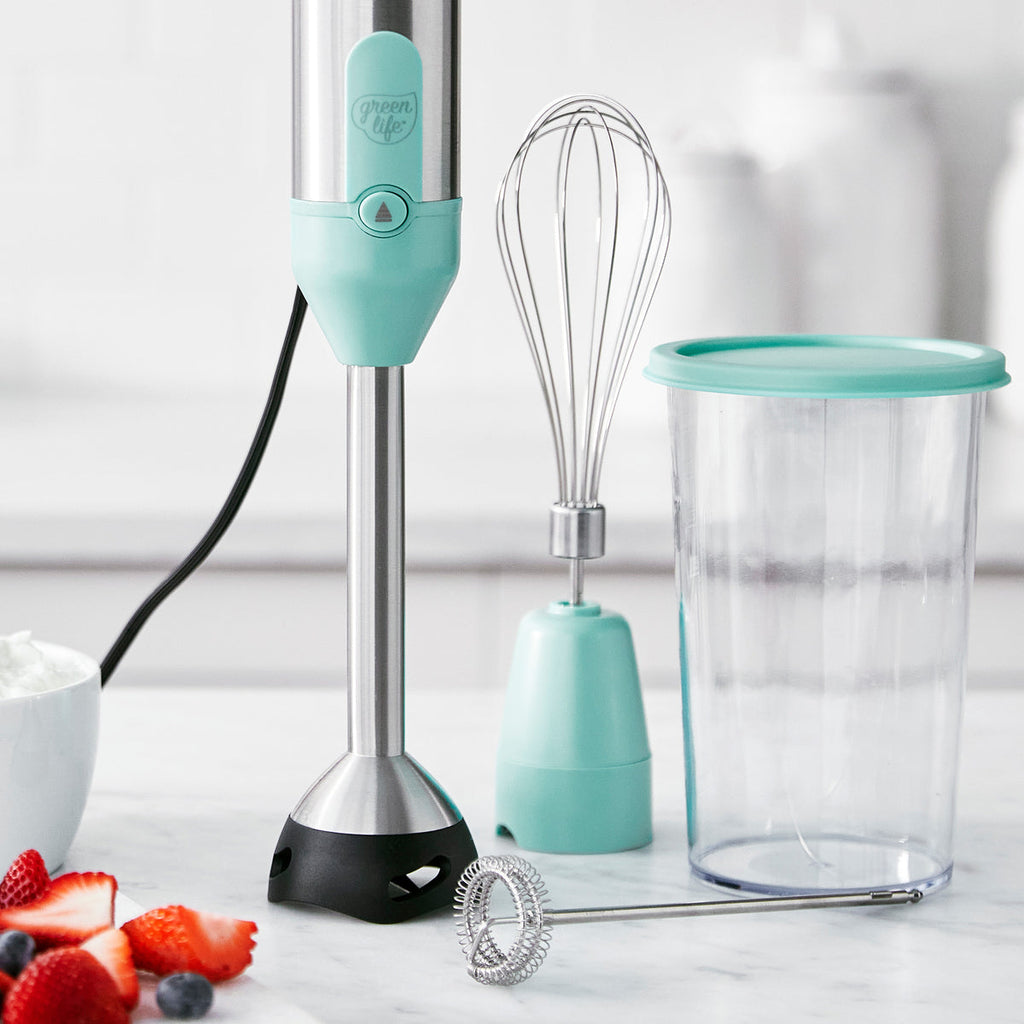 GreenLife Variable Speed Hand Blender | Turquoise - Image 2