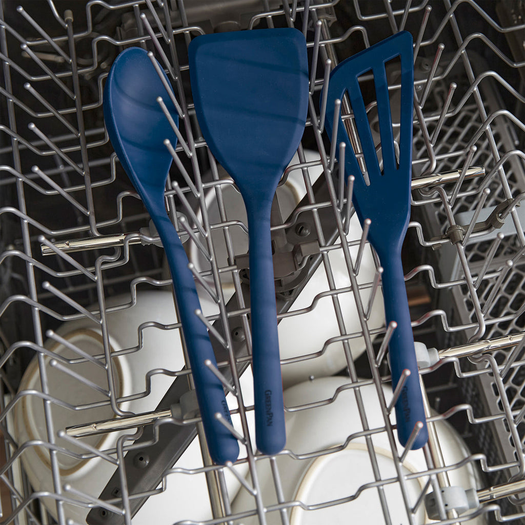 Platinum Silicone Pasta Tongs | Navy - Image 5