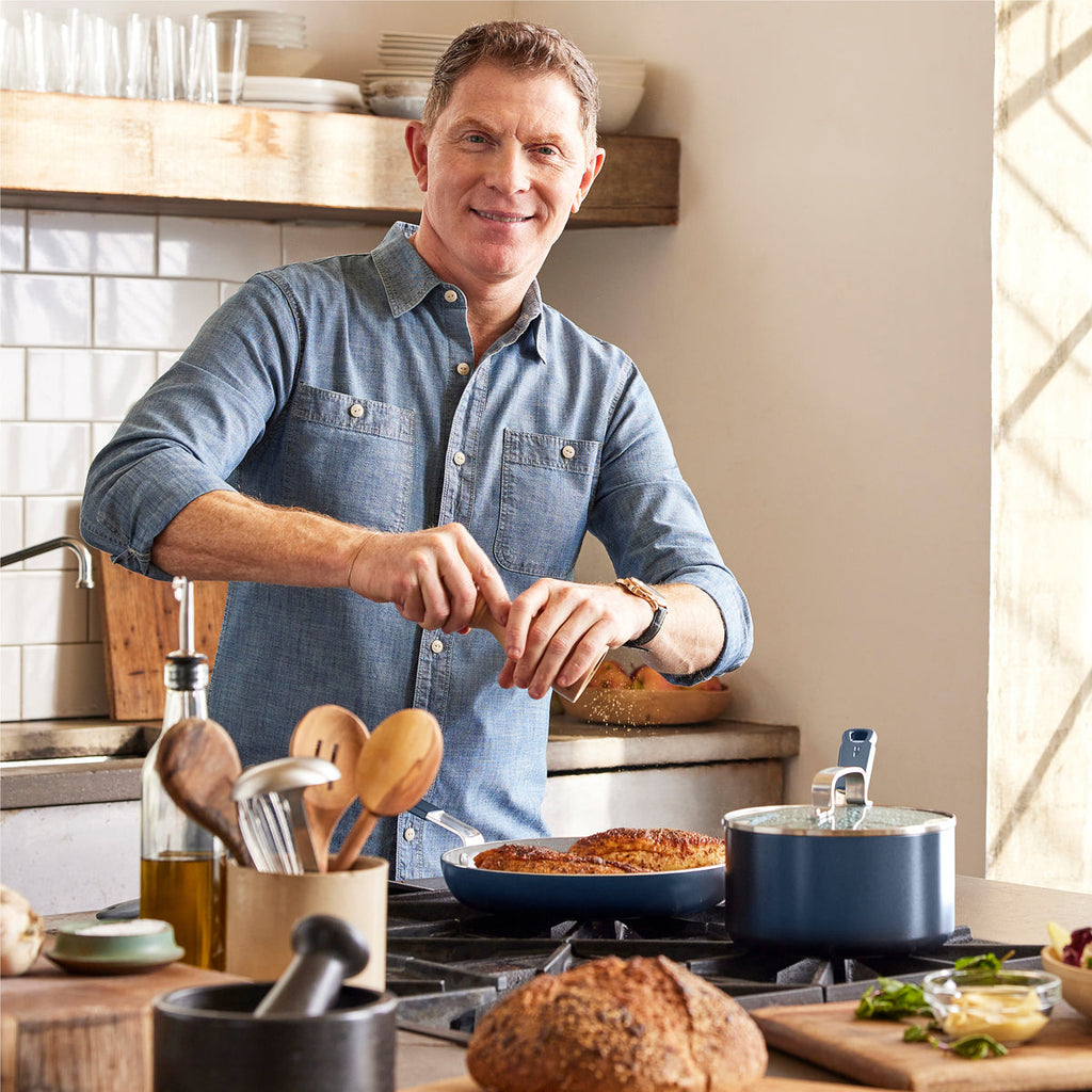 Bobby Flay by GreenPan Professional Ceramic Nonstick 8" Frypan | Oxford Blue - Image 2