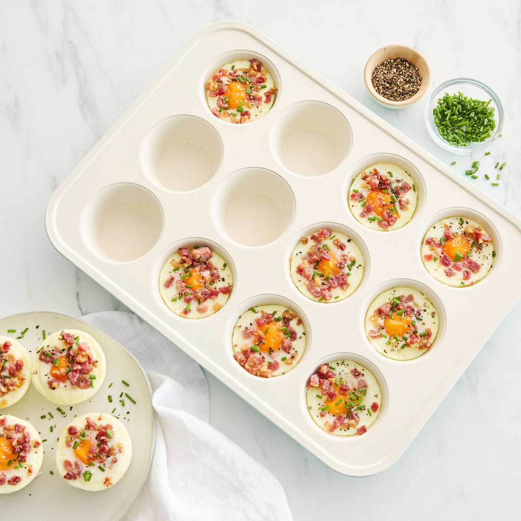 GreenLife Ceramic Nonstick Muffin Pan | Taupe - Image 6