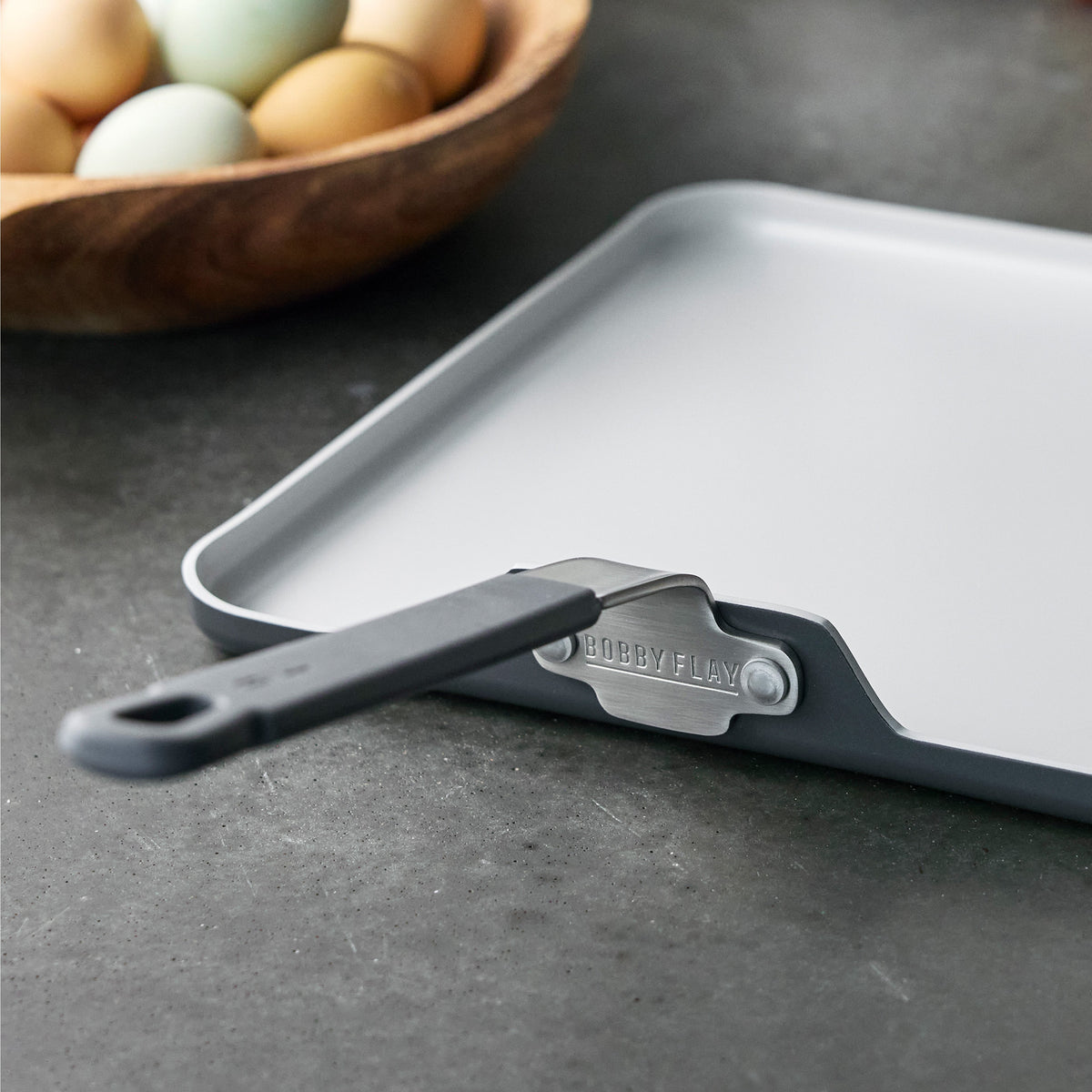 Bobby Flay by GreenPan Professional Ceramic Nonstick 11" Square Griddle | Graphite - Image 6