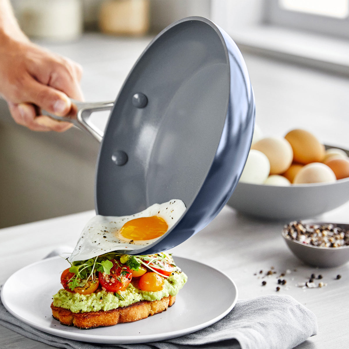 Valencia Pro Ceramic Nonstick 19-Piece Cookware Set | Twilight - Image 7