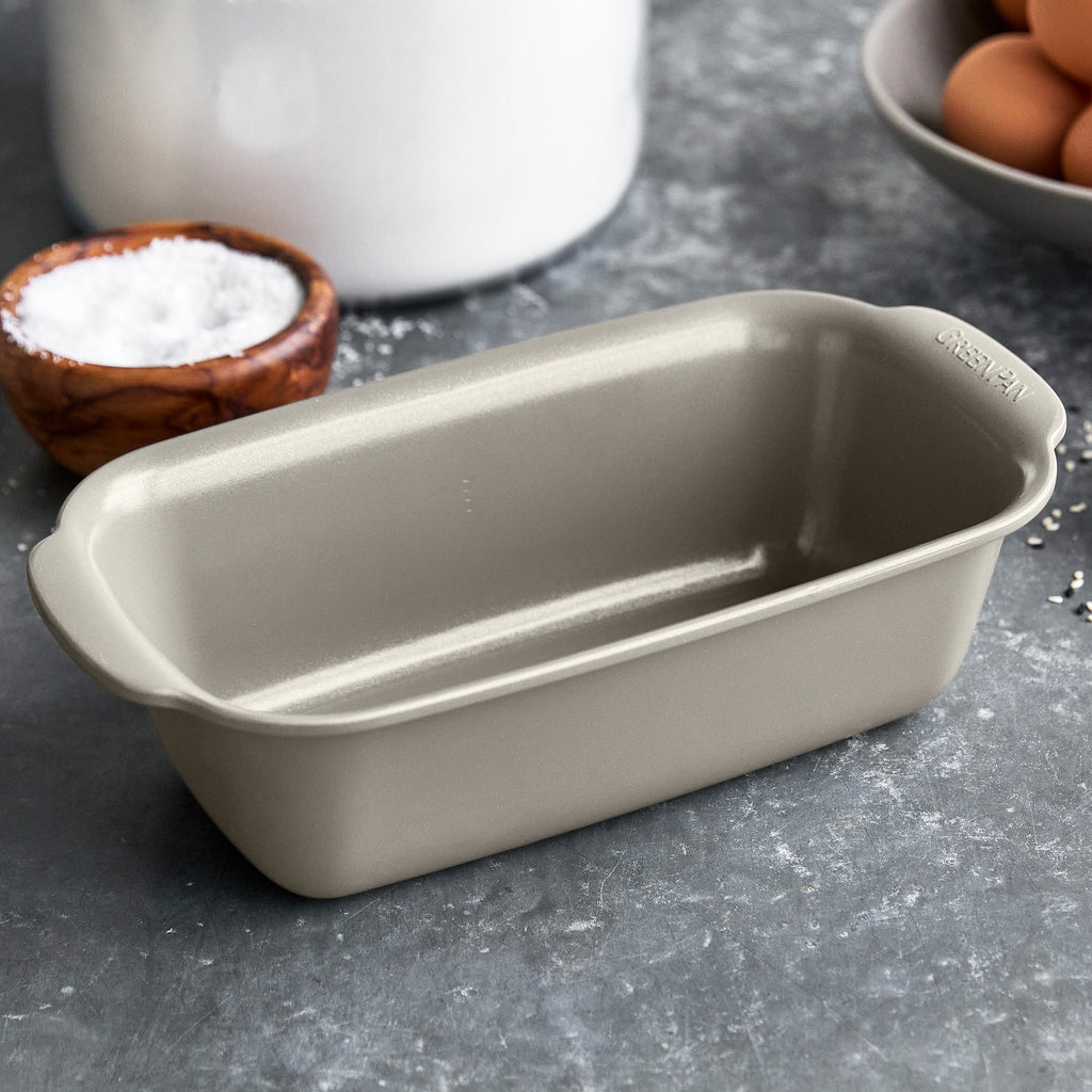 Premiere Ovenware Ceramic Nonstick 1 lb. Loaf Pan | Taupe - Image 2