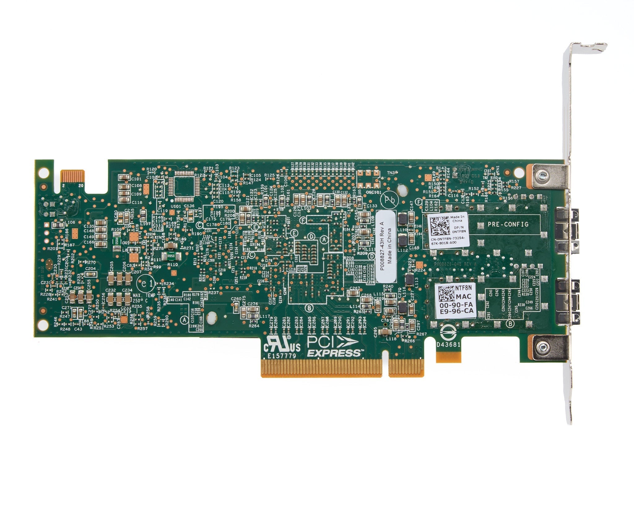 Dell Emulex OCe14102B-N1D Dual Port 10GB SFP+ CNA Full Height