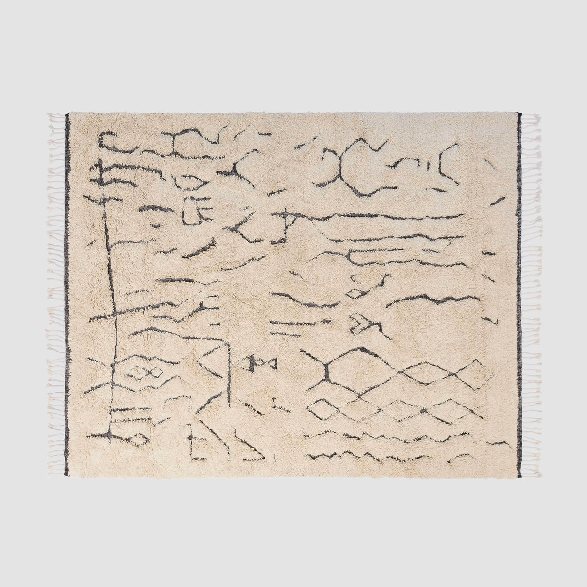 Nahla Hand-Knotted Beni Ourain Area Rug - Image 6