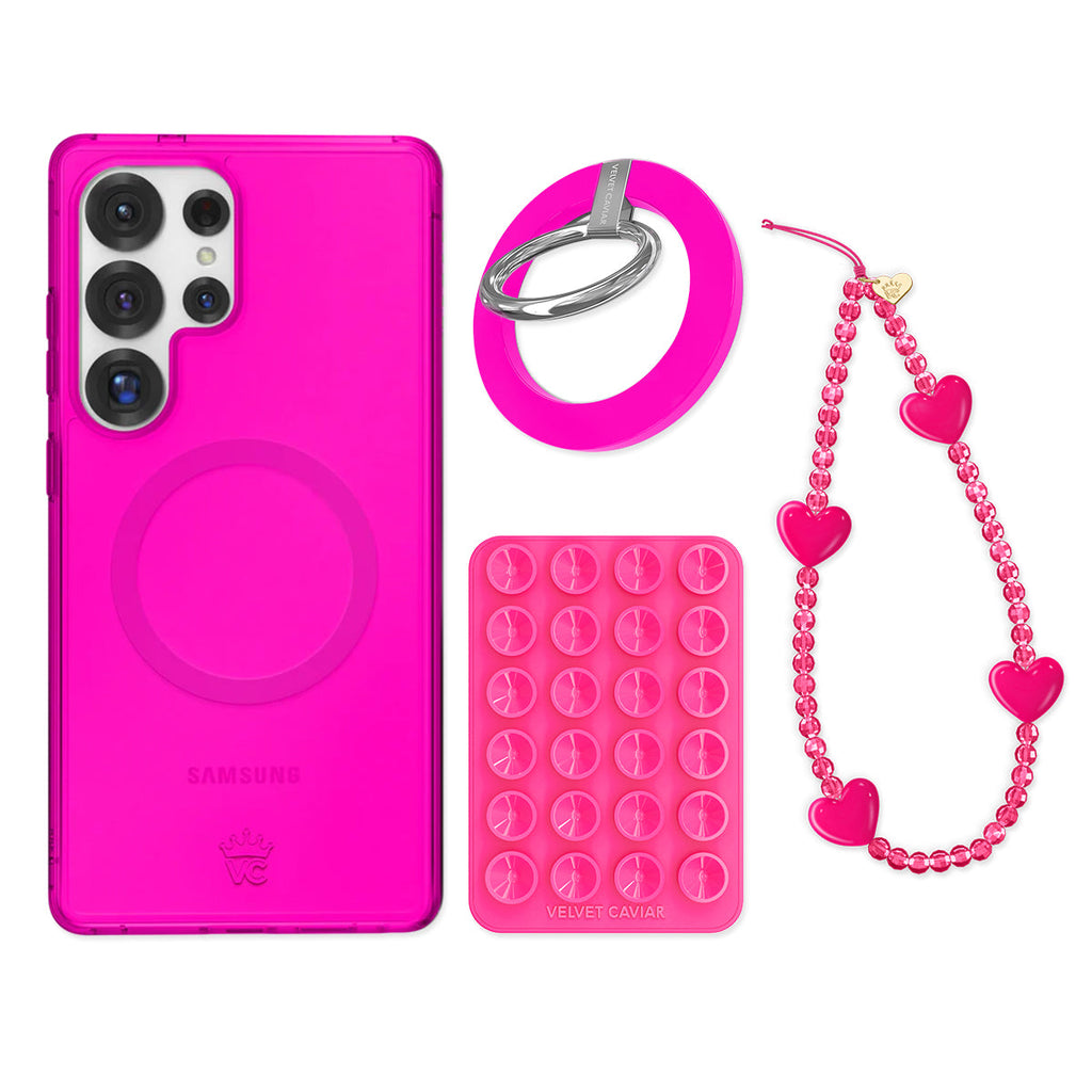 Neon Pink Samsung Bundle Set