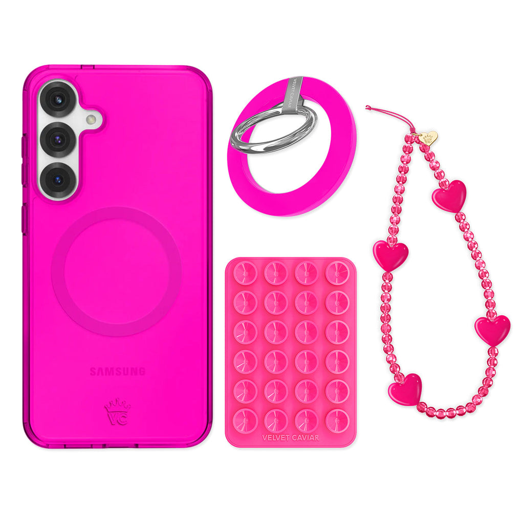 Neon Pink Samsung Bundle Set