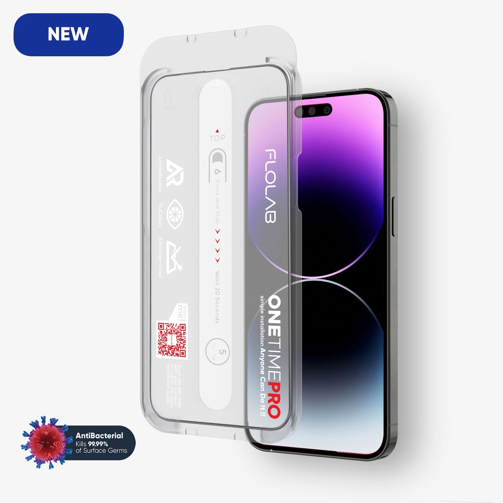 FLOLAB ONETIME PRO Matte Anti-Glare Infinity Edge Screen Protector – iPhone 15 Series