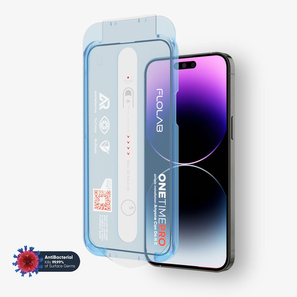 NanoArmour ONETIME PRO Blue Light + Anti Reflective Infinity Edge – iPhone 15 / 14 / 13 Series