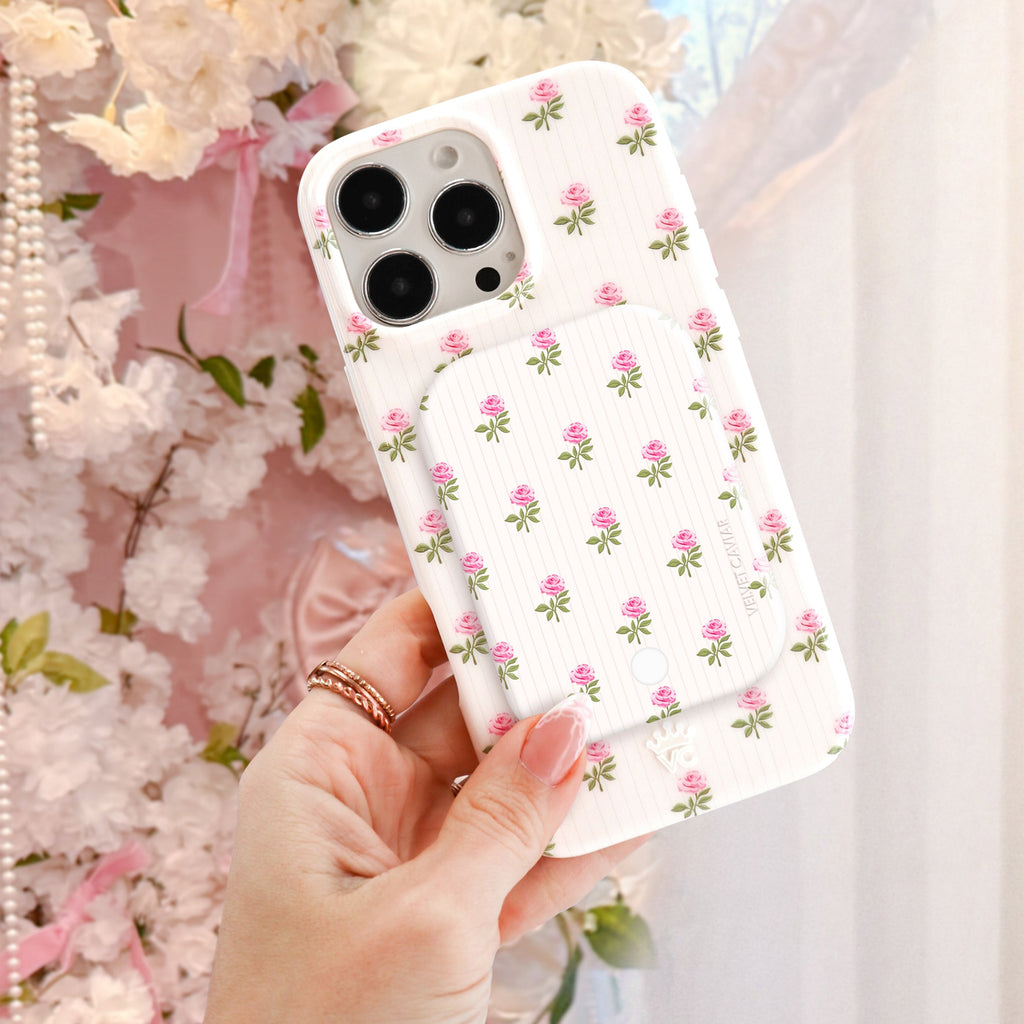 Pink Peony Floral MagSafe Battery Power Pack