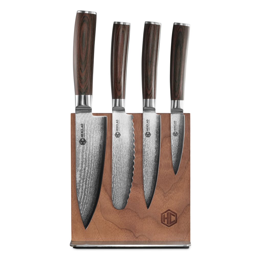Damascus Steel Studio Knife Set, 5-pc (Espresso) - Image 2
