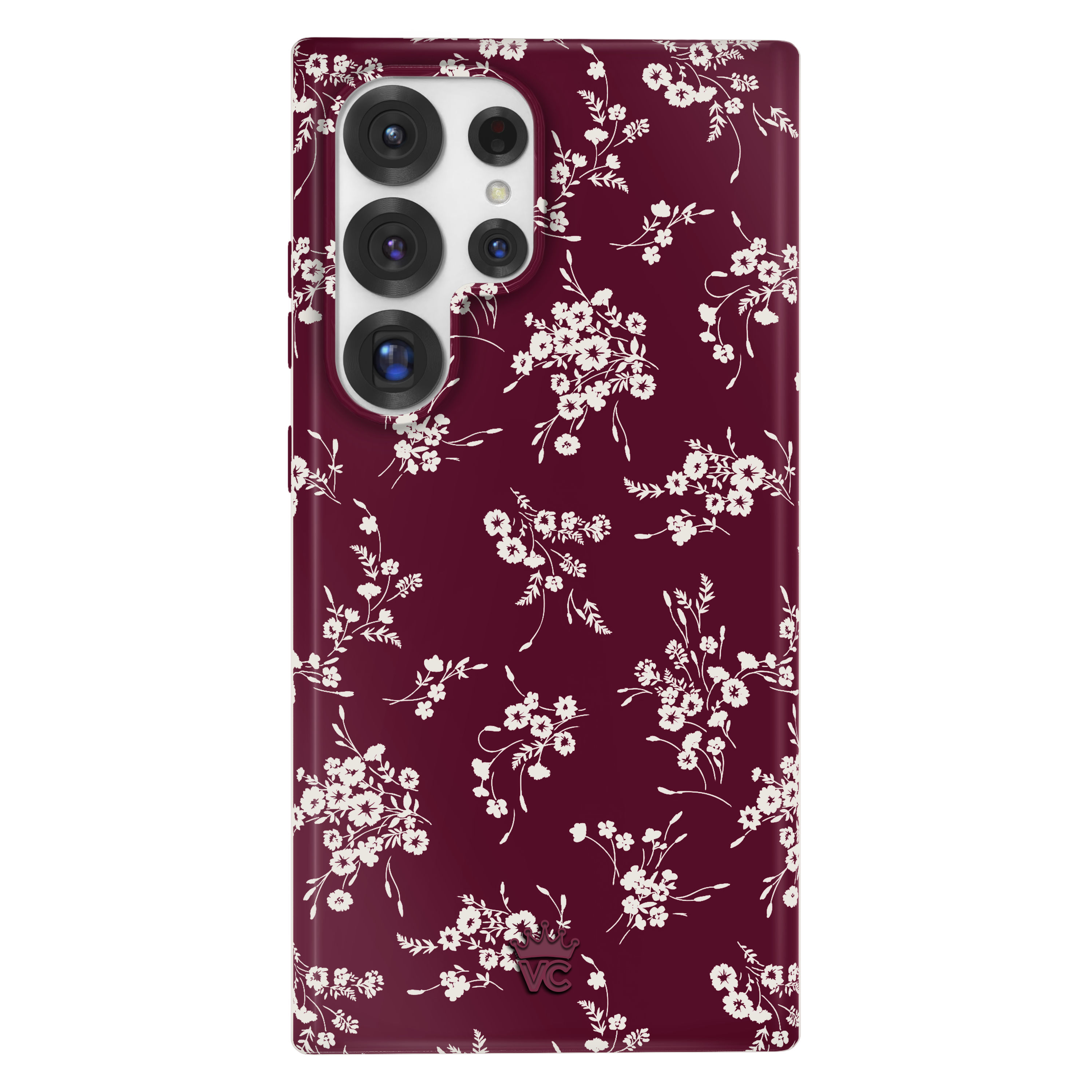French Burgundy Floral Samsung Case