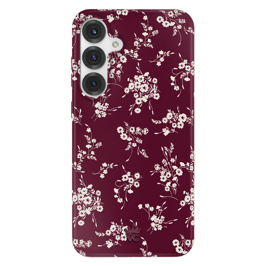 French Burgundy Floral Samsung Case