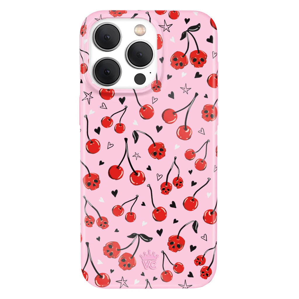 Sour Cherry Skulls iPhone Case