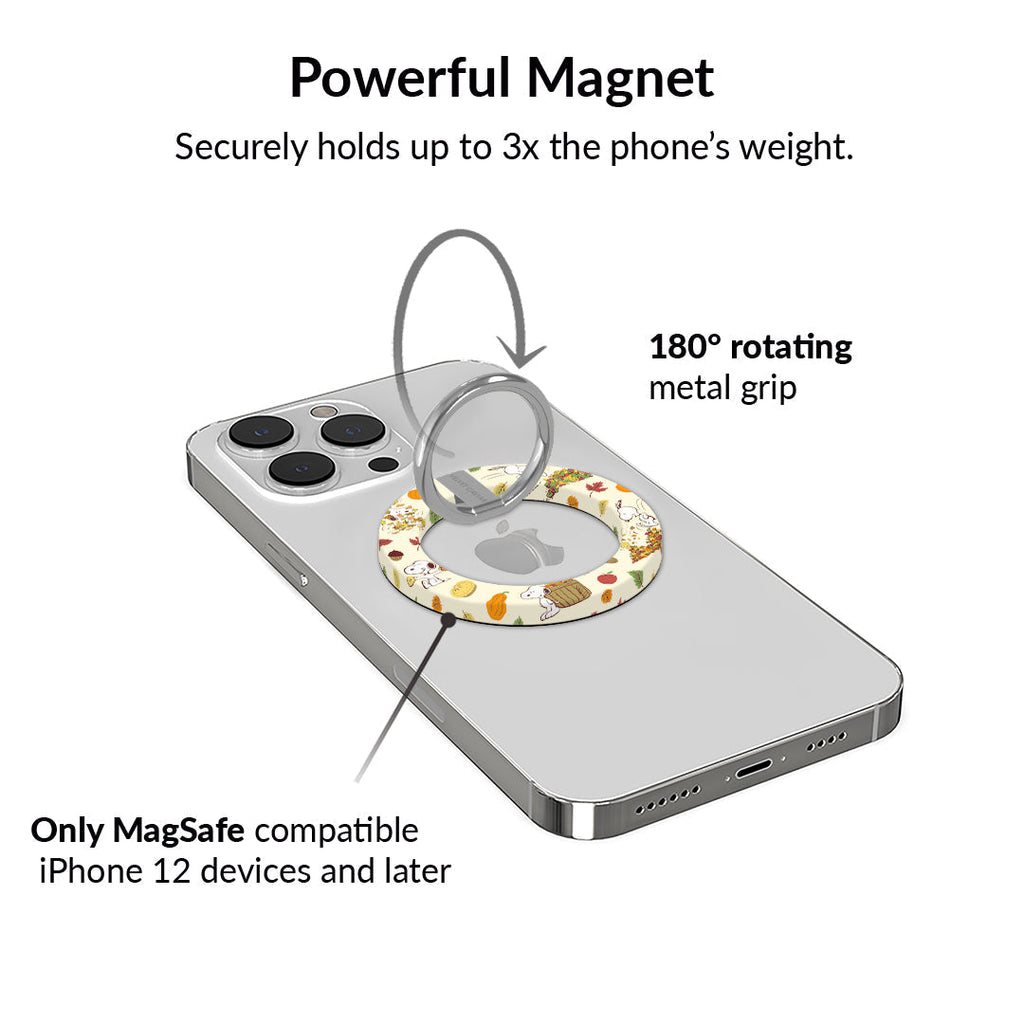 Snoopy Autumn Leaves MagSafe Grip Ring