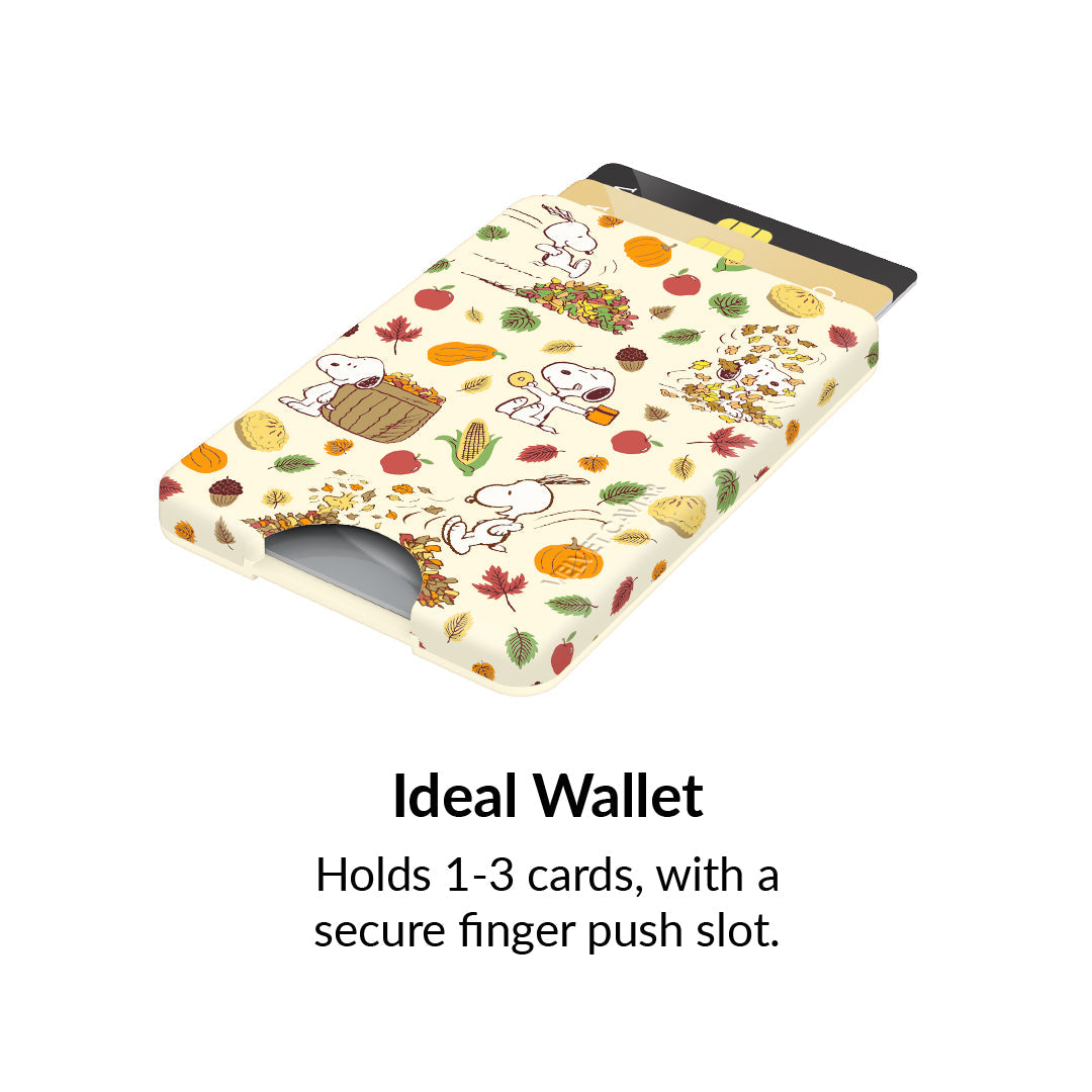 Snoopy Autumn Leaves MagSafe Wallet