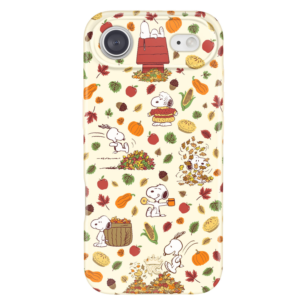 Snoopy Autumn Leaves iPhone Case