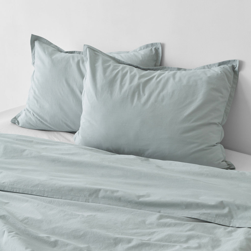 Stonewashed Organic Cotton Percale Shams - Image 13