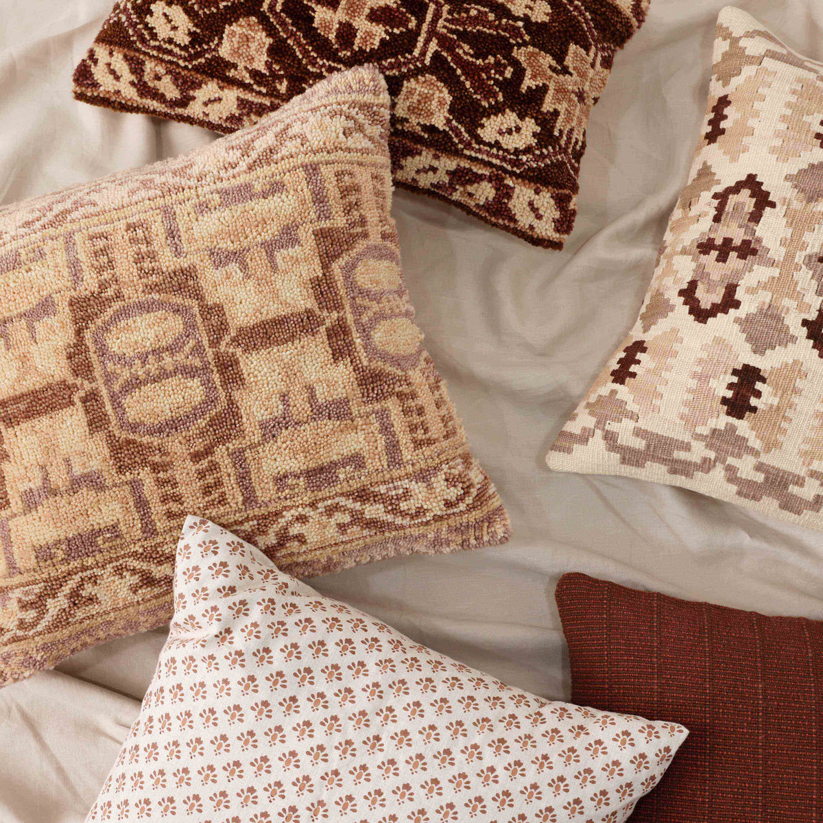 Sylvia Hand-Knotted Small Lumbar Pillow - Image 5