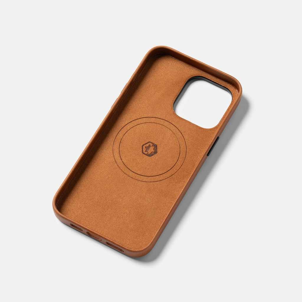 Everyday Phone Case - iPhone 15 Pro Max - Tobacco Brown Leather