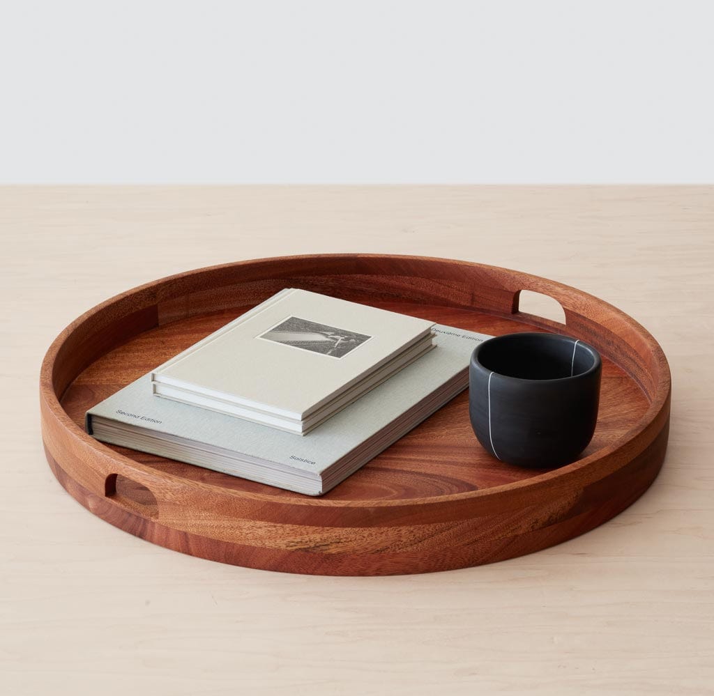 Tikal Round Wood Tray - Image 6
