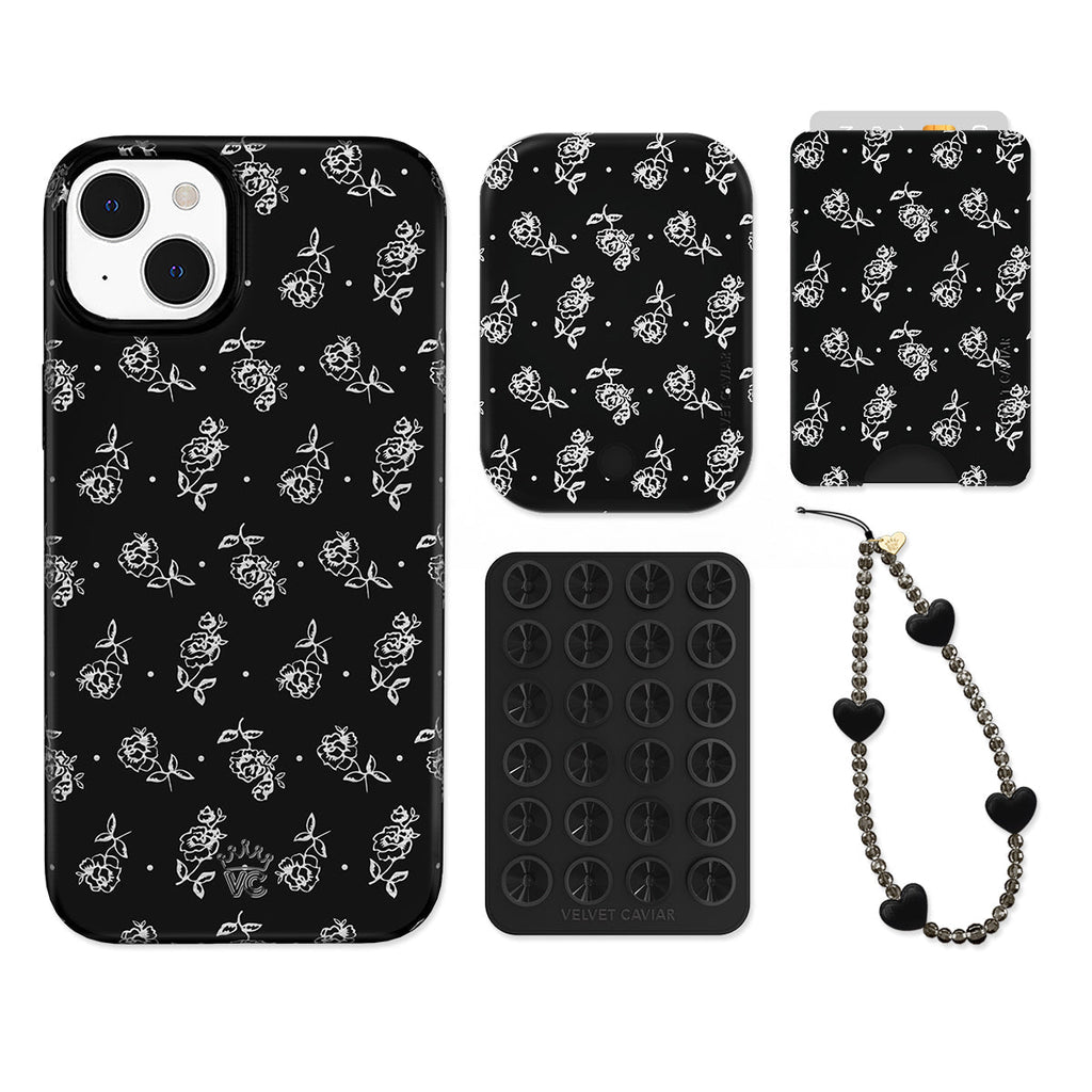 Vintage Roses iPhone Bundle Set - Wallet