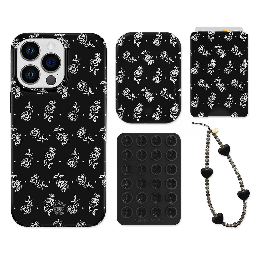 Vintage Roses iPhone Bundle Set - Wallet