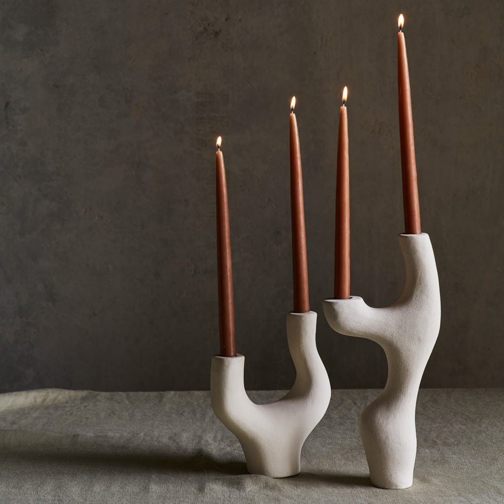 Vida Ceramic Candle Holders - Set of 2 - Image 8