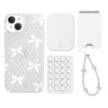 Vintage Lace Bows iPhone Bundle Set - Wallet
