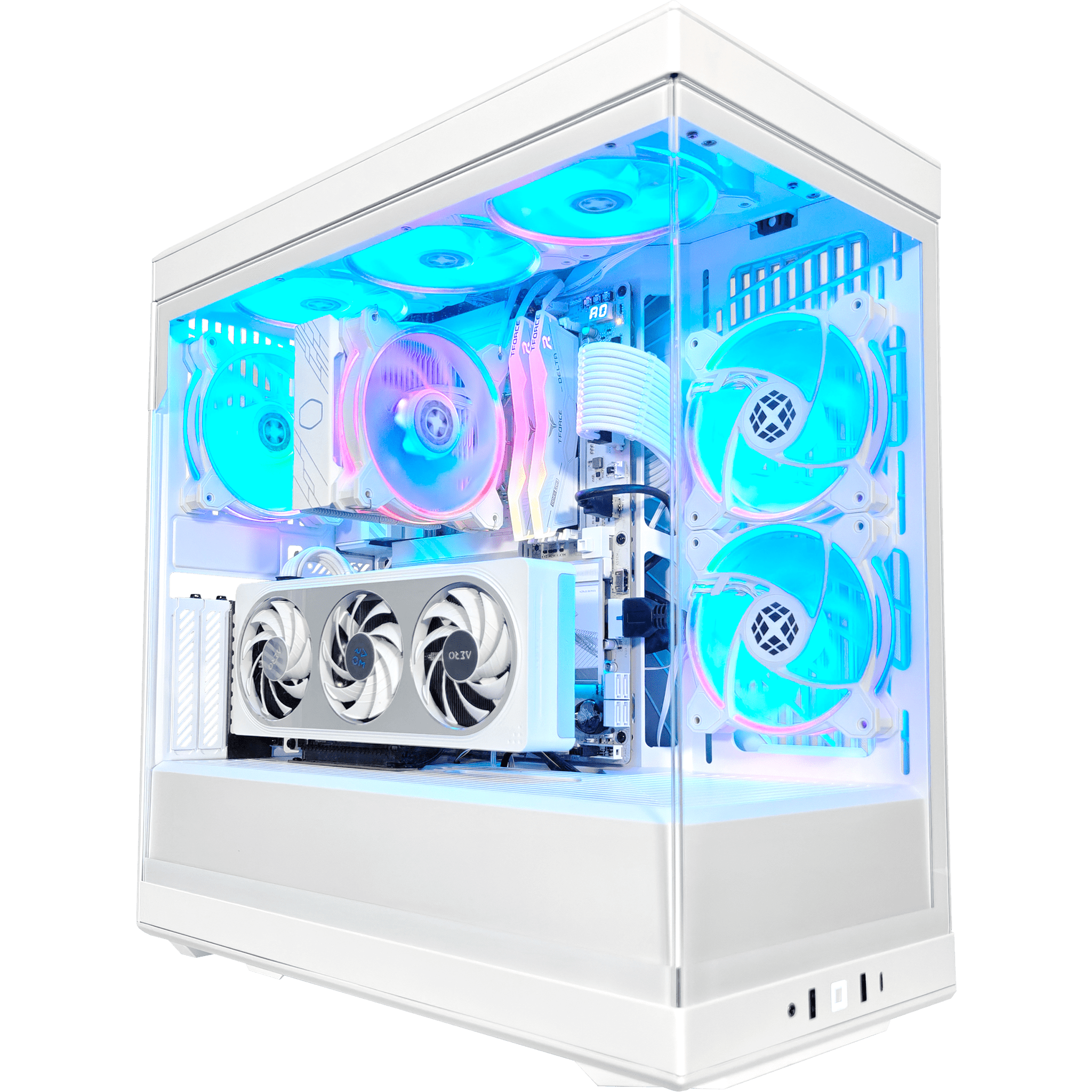 Y40 Snow White Ghost Intel Ready to Ship Gaming PC