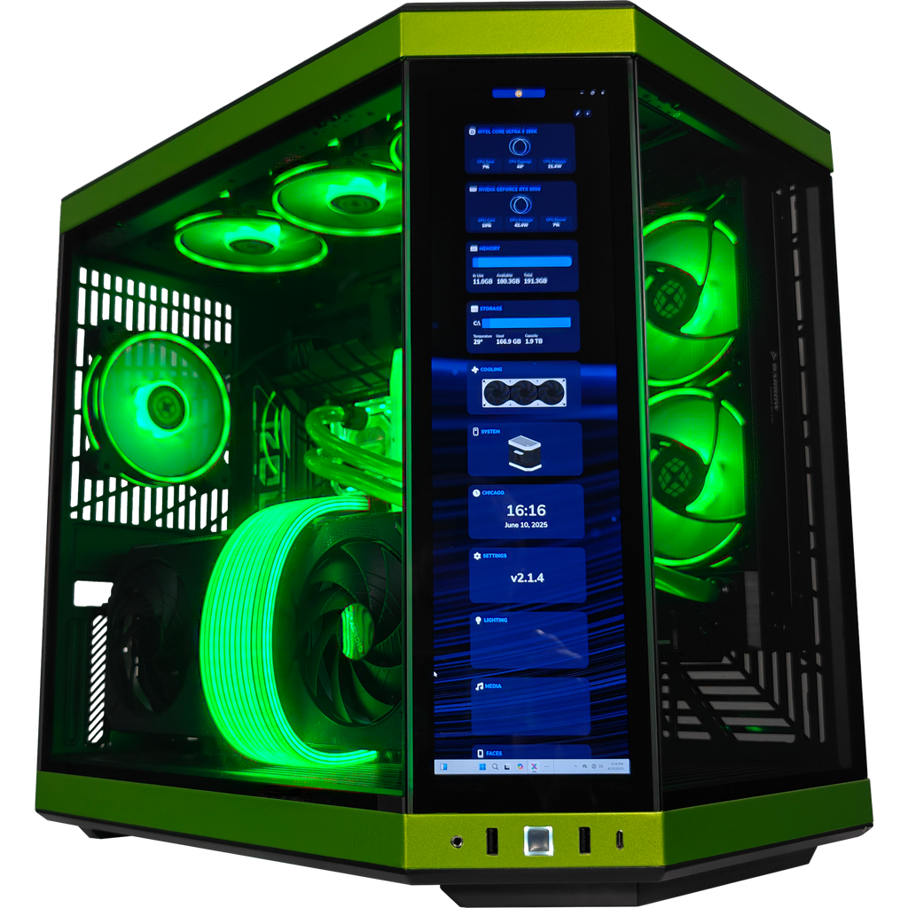 Y70 Mean Green Ready to Ship Gaming PC