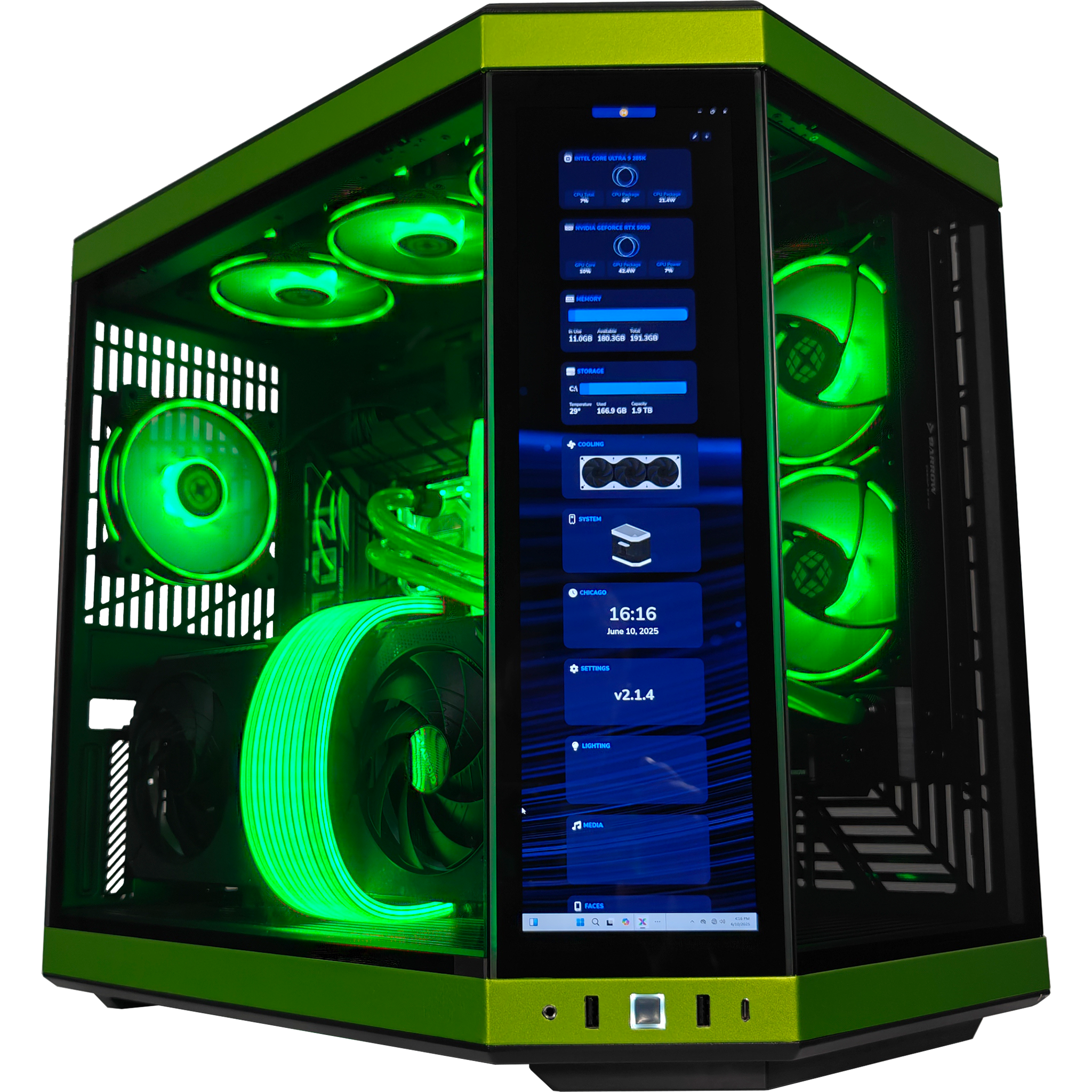 Y70 Mean Green Epic Black Label Gaming Desktop