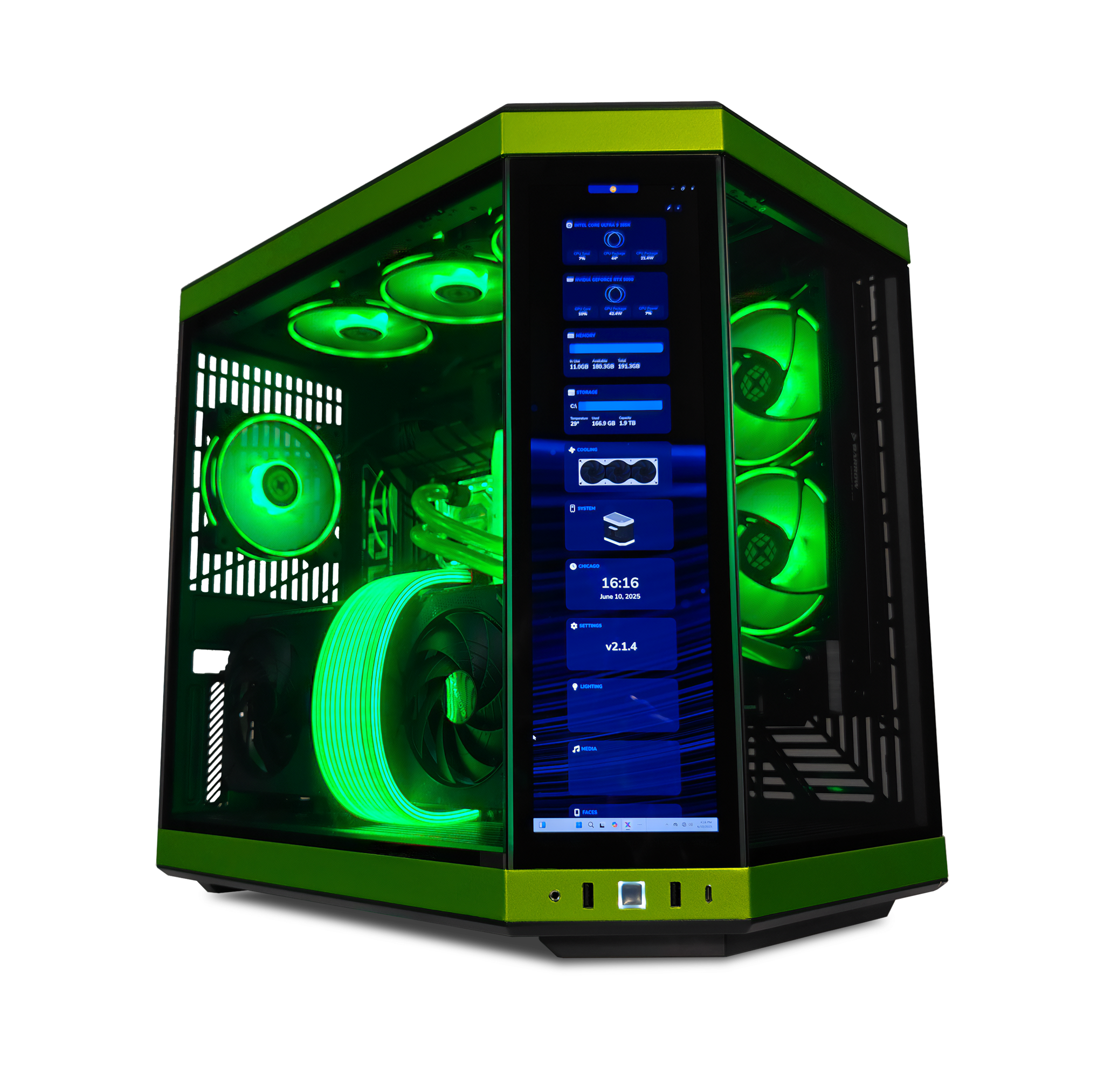 Y70 Mean Green Ready to Ship Gaming PC