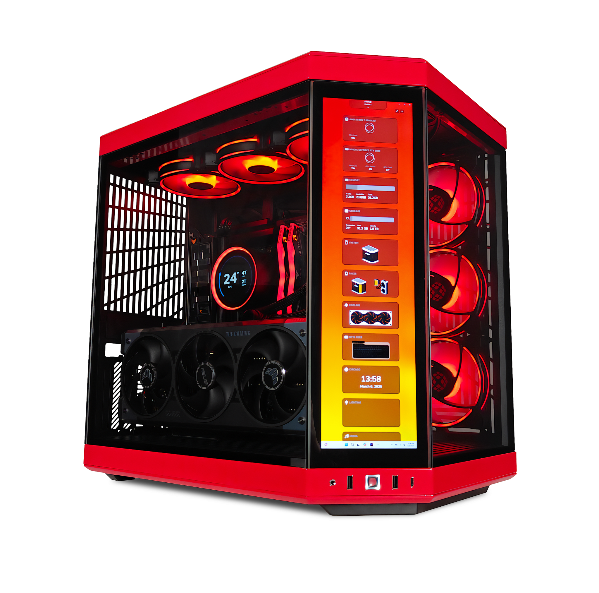Y70 Red Eye Ultimate X3D Ready to Ship Gaming PC
