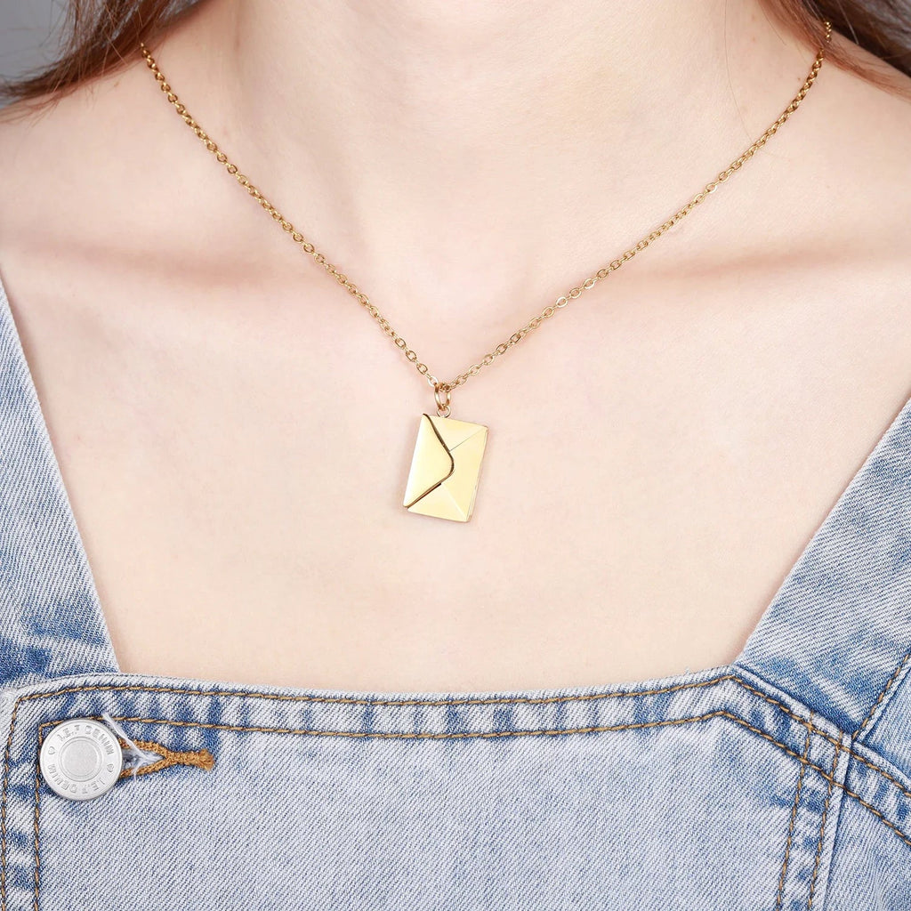 Customized Envelope Necklace - Image 3