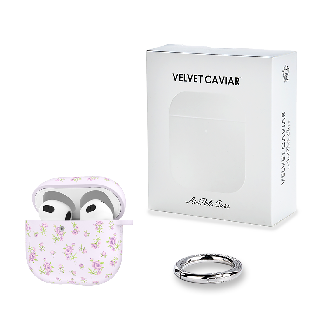 Dainty Lilac Floral AirPod Case