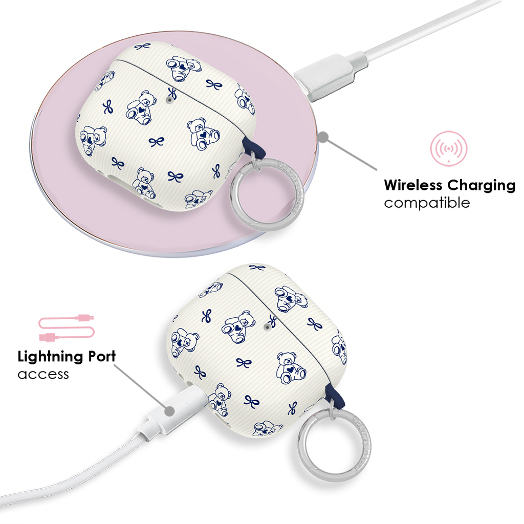 Preppy Teddy AirPod Case