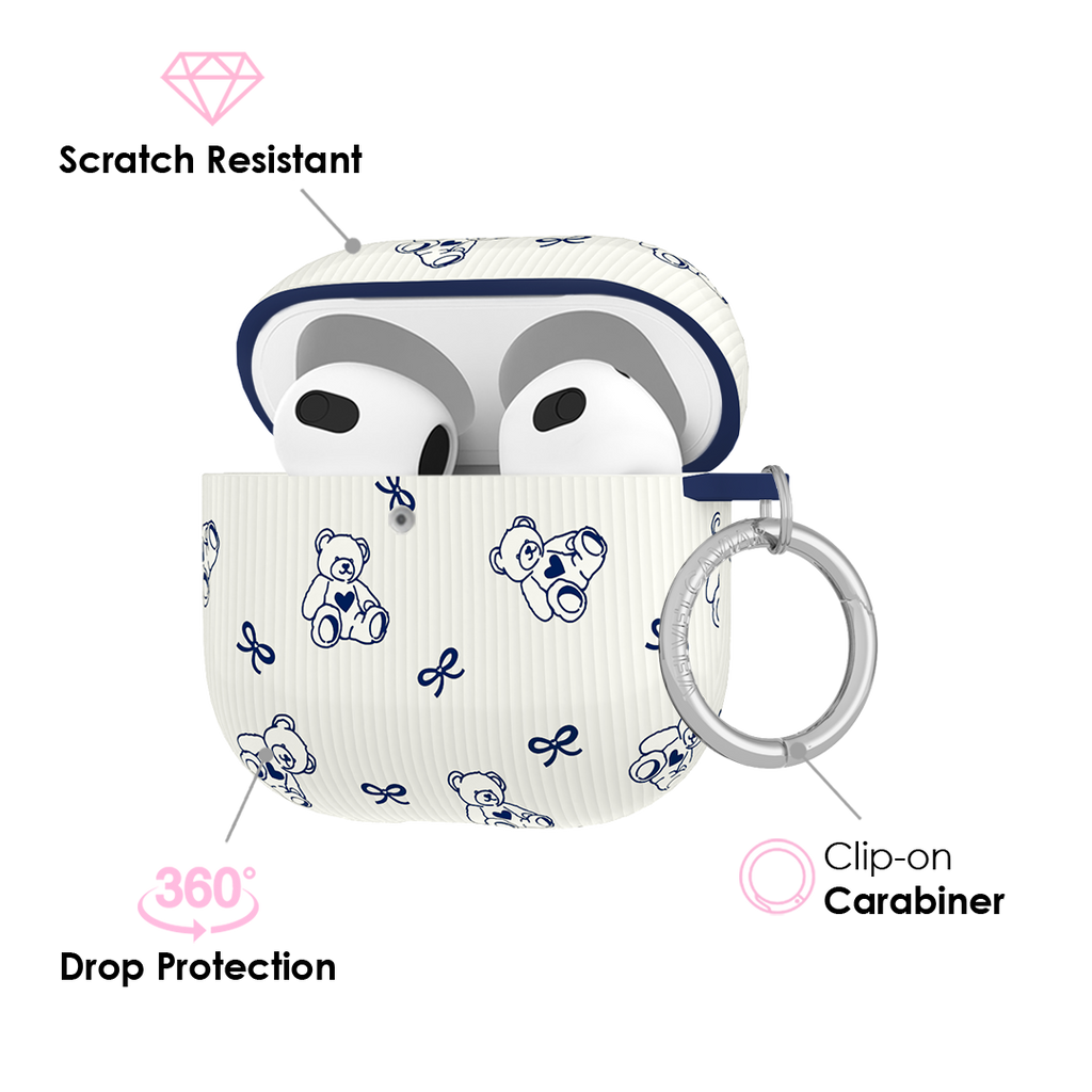 Preppy Teddy AirPod Case
