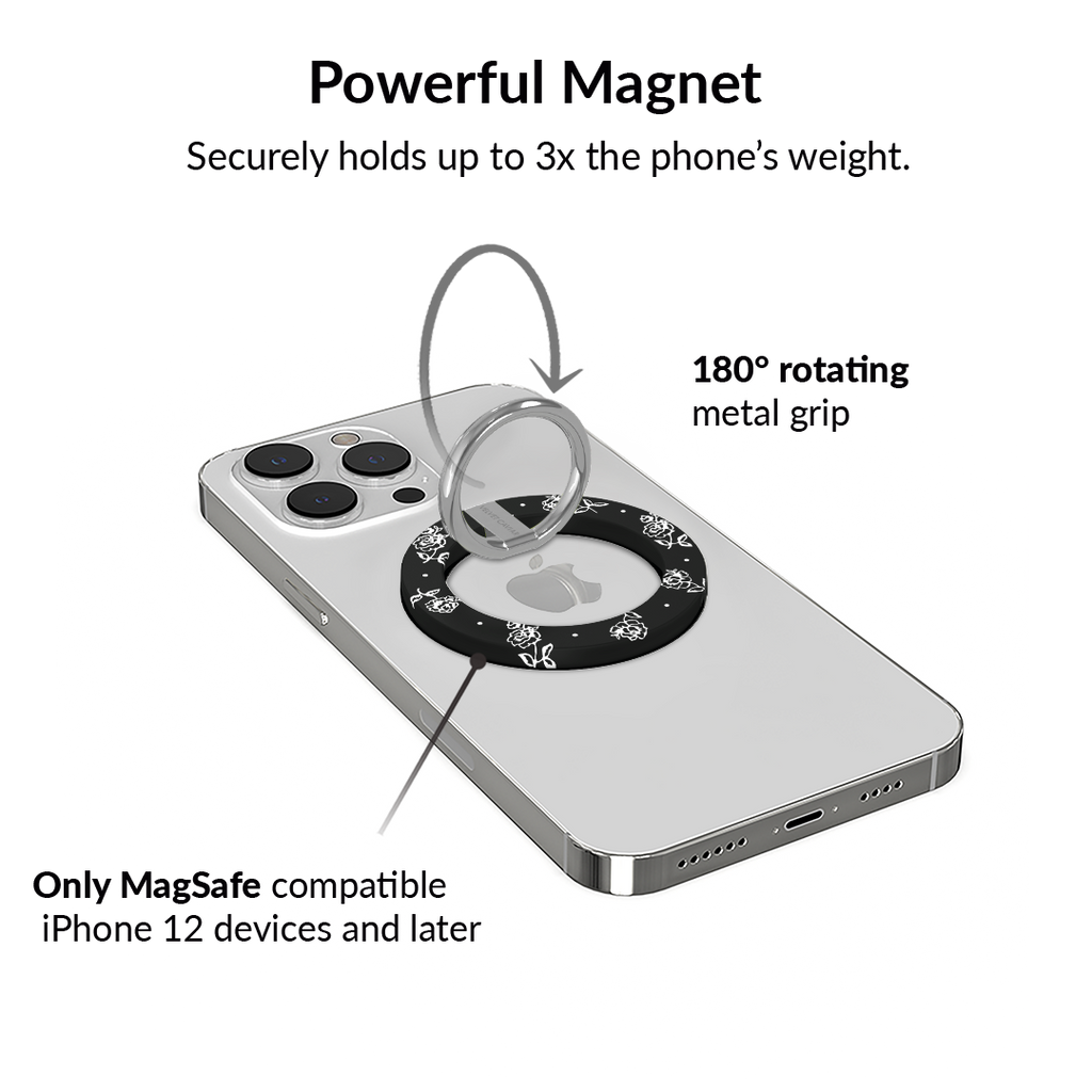 Vintage Roses MagSafe Grip Ring