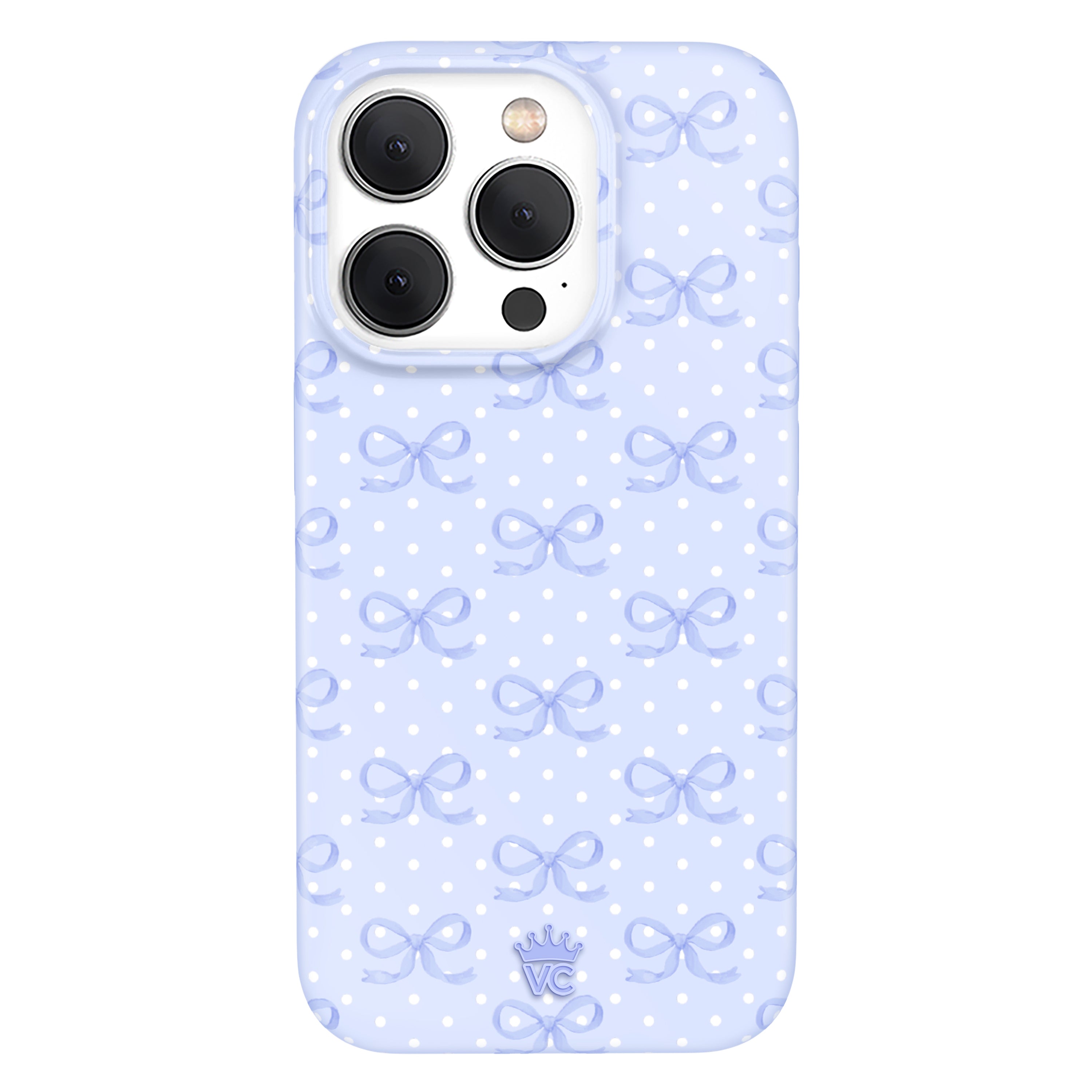 Lovely Blue Bows iPhone Case
