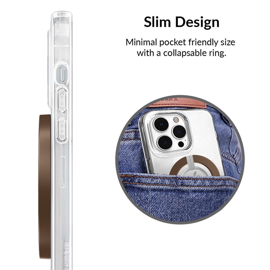 Espresso Brown MagSafe Grip Ring