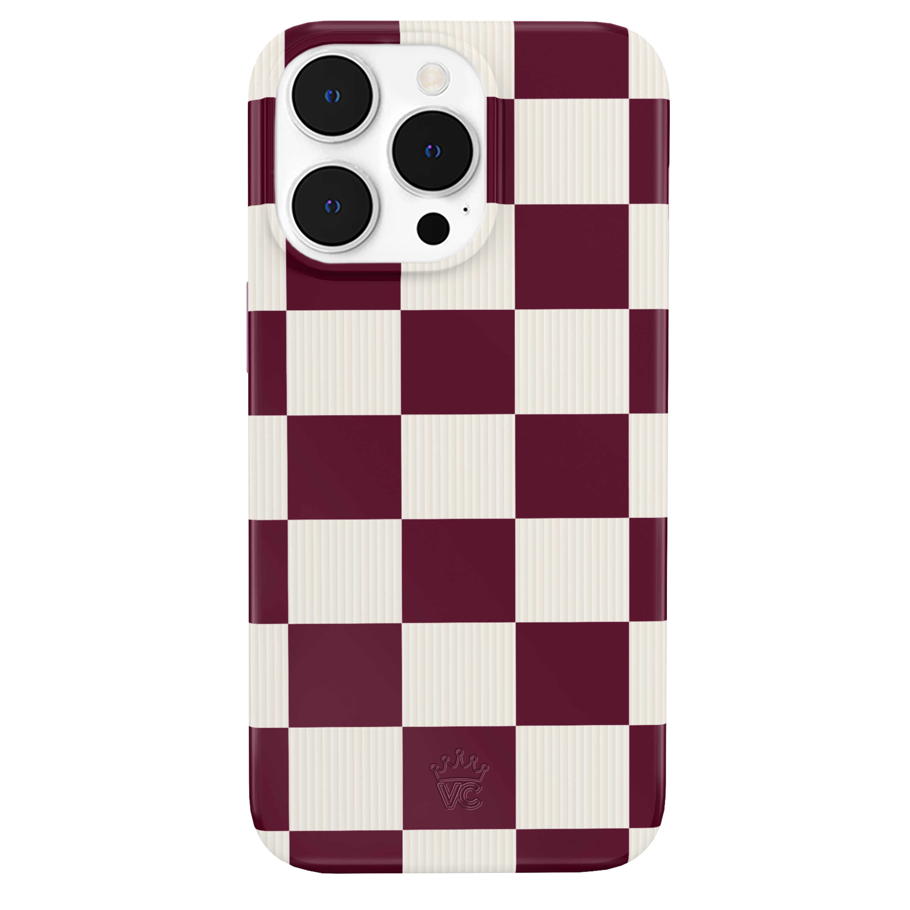 Burgundy Vibe Check iPhone Case