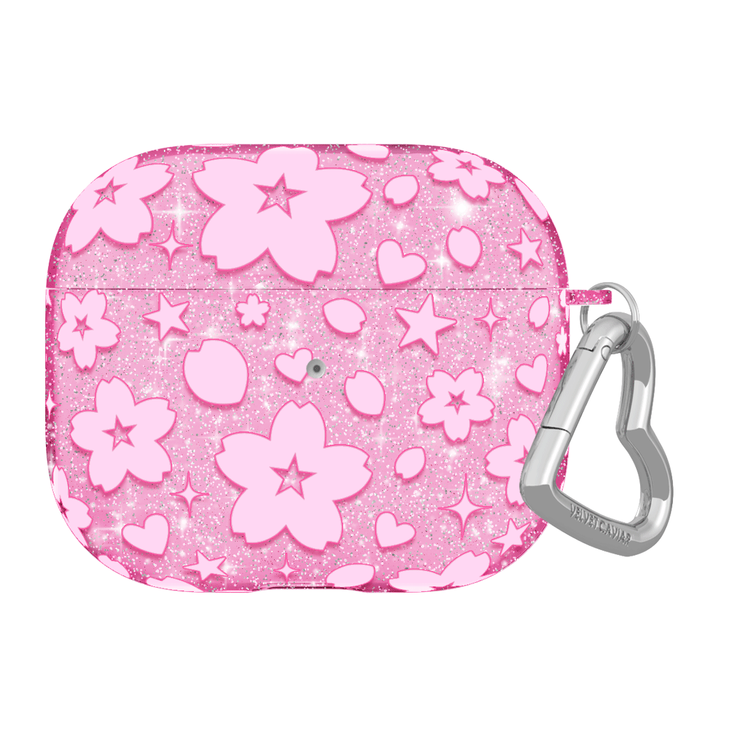 Cherry Blossom Glitter AirPod Case